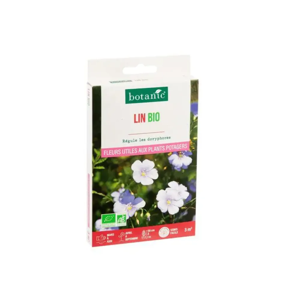 Lin bio botanic® - graines à semer (3 m²)