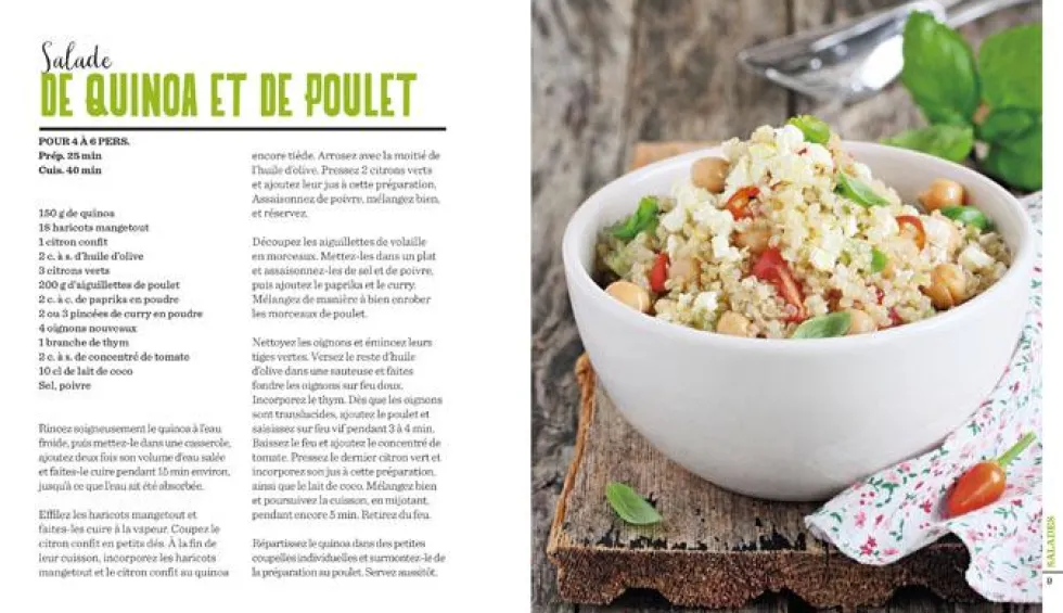 Livre "Le meilleur des salades de l’entrée au dessert" aux Éditions Artemis