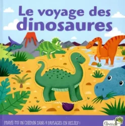 Livre pop-up "Le voyage des dinosaures" aux Éditions Grenouille