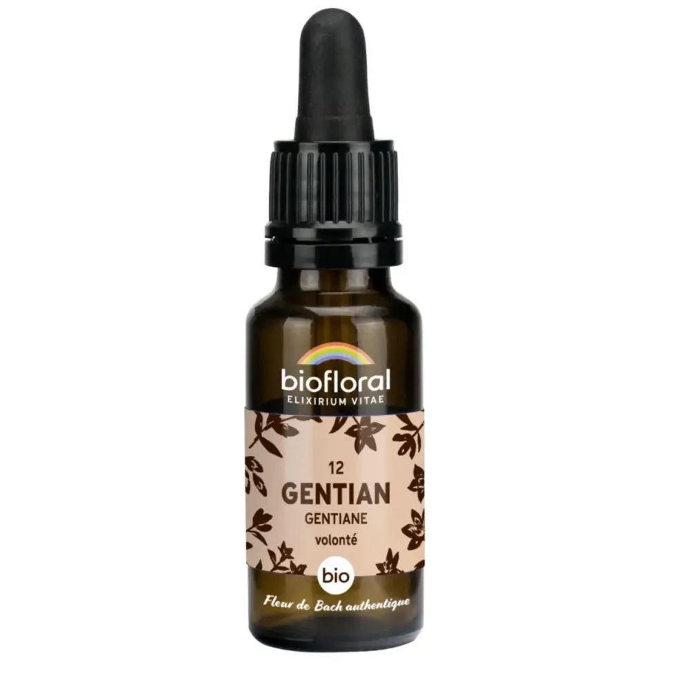 Élixir n°12 Biofloral de gentiane en flacon de 20 ml