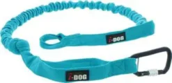Longe de traction pour chien puissant coloris bleu I-Dog Canicross Opale ALM - 190 cm