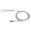 Longe ronde pour chien coloris gris 1,3 cm x 3 m