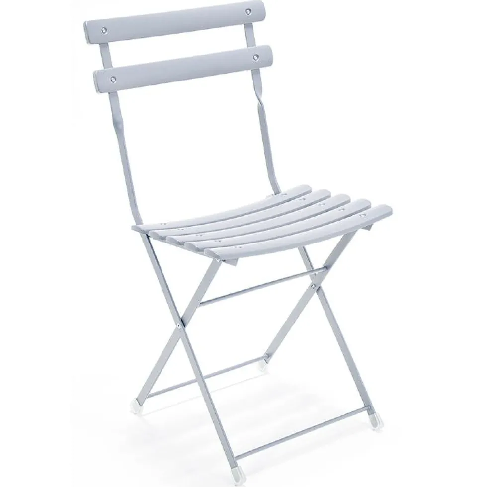 Lot de 2 chaises pliantes Paradisio grises