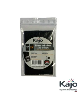 Lot de 2 filtres à charbon pour seau à compost bioseau 7,5L coloris noir - 10,2 x 3 x 1 cm