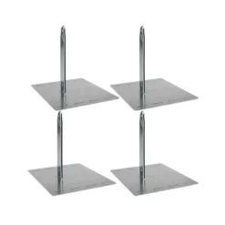 Lot de 4 scellements sans béton pour portique en bois ou métal
