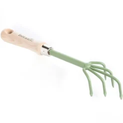 Lot d'outils à main pour le jardin coloris amande (transplantoir, serfouette, griffe) botanic® - 3 outils