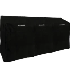 Lot housses cuisine 3 éléments noir Le Marquier - L 255 x P 65 x H 110 cm