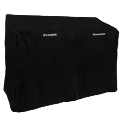 Lot housses pour cuisine 2 éléments noir Le Marquier - L 170 x P 65 x H 110 cm