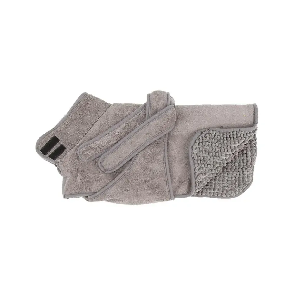 Manteau ultra absorbant pour chien coloris gris Scruffs Noodle - Taille S