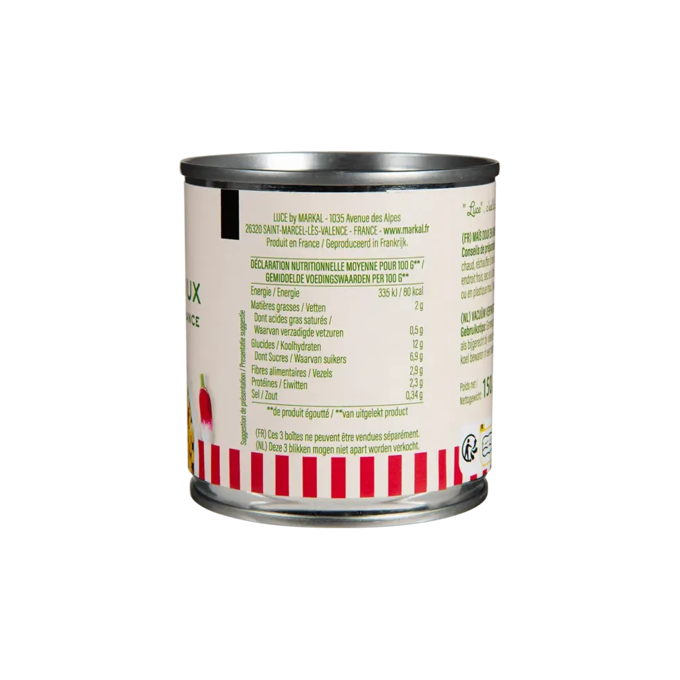 Maïs doux bio Luce - 3 x 150 g