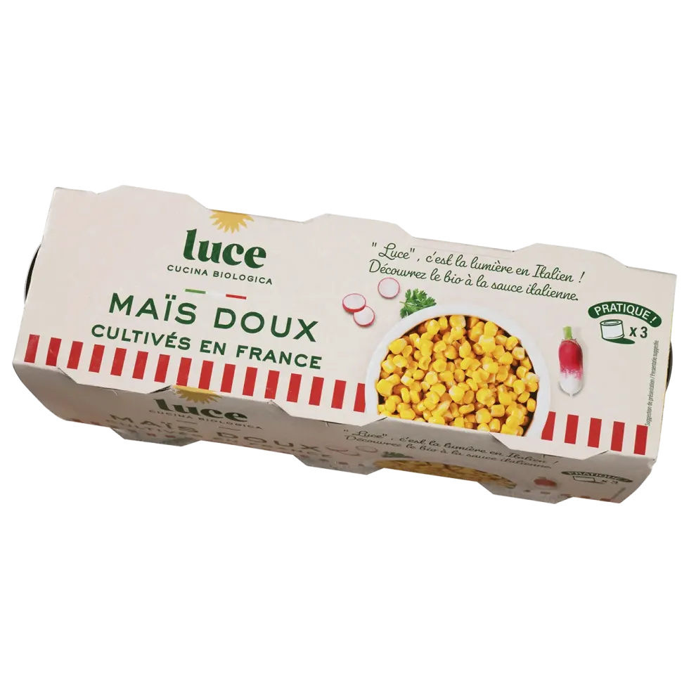 Maïs doux bio Luce - 3 x 150 g