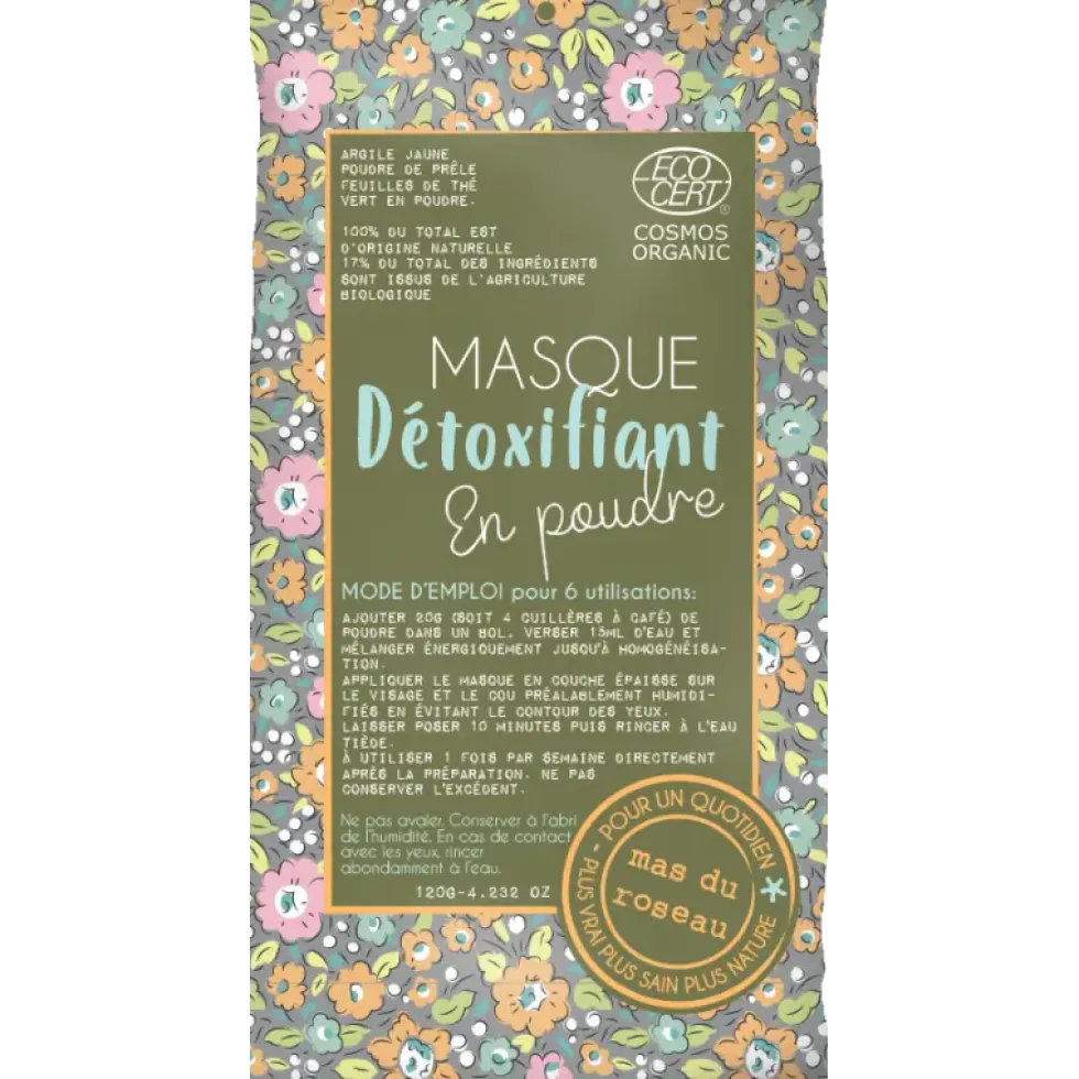 Masque détoxifiant en poudre Mas du Roseau - 120 g