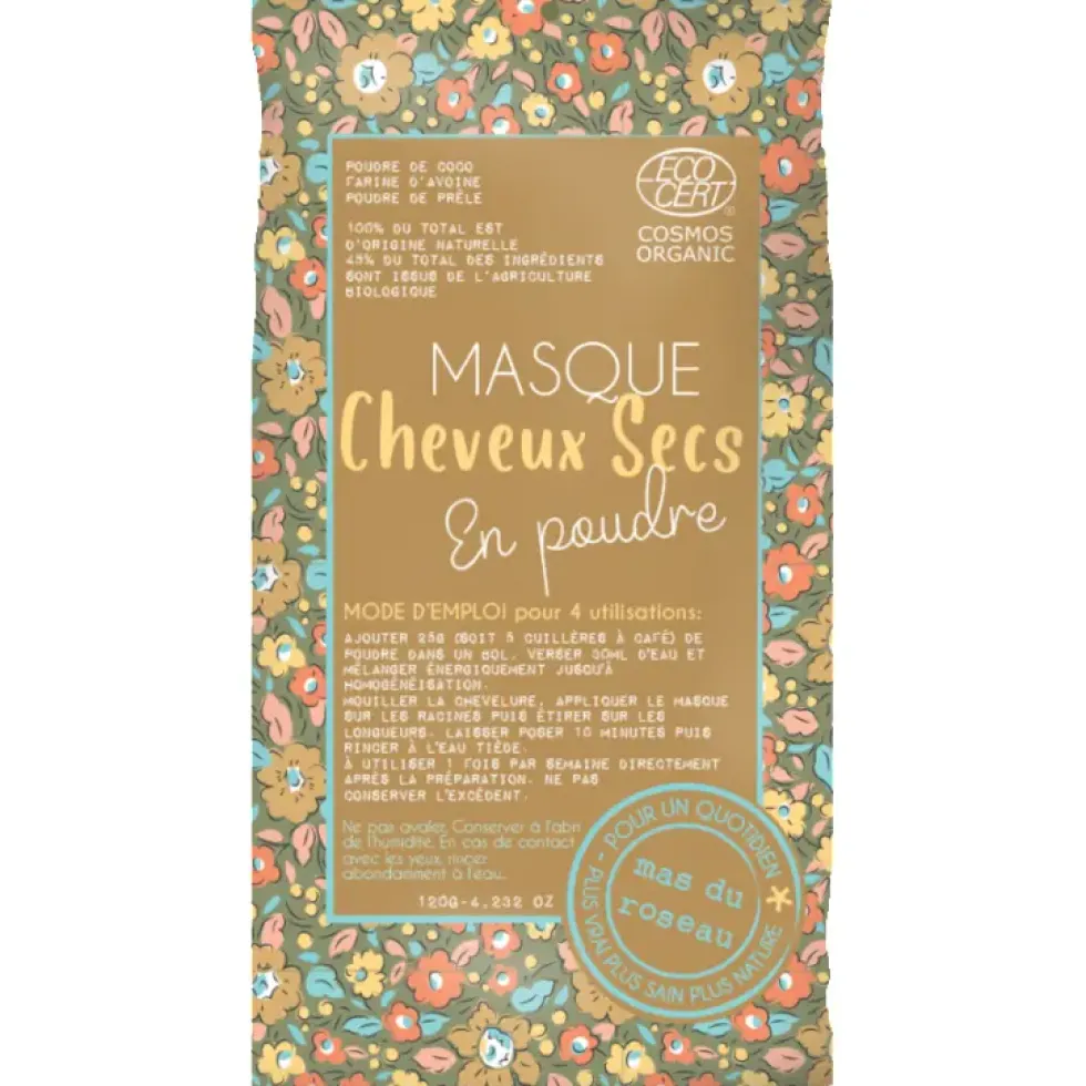 Masque en poudre cheveux secs Mas du Roseau