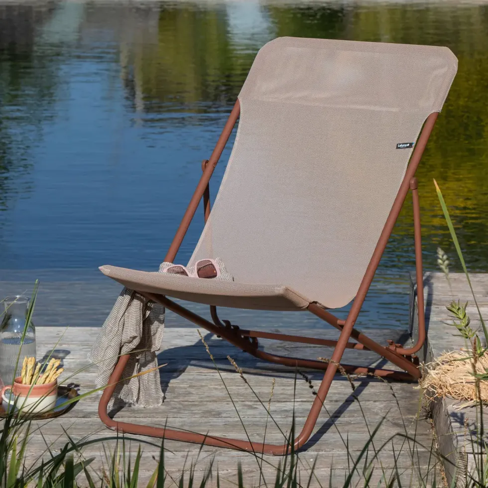 Maxi Transat Colorblock Batyline® Canyon tube Lafuma Mobilier - 62 x 83 x 94 cm