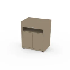 Meuble avec tablette taupe Le Marquier - L 80 x P 55 x H 92 cm