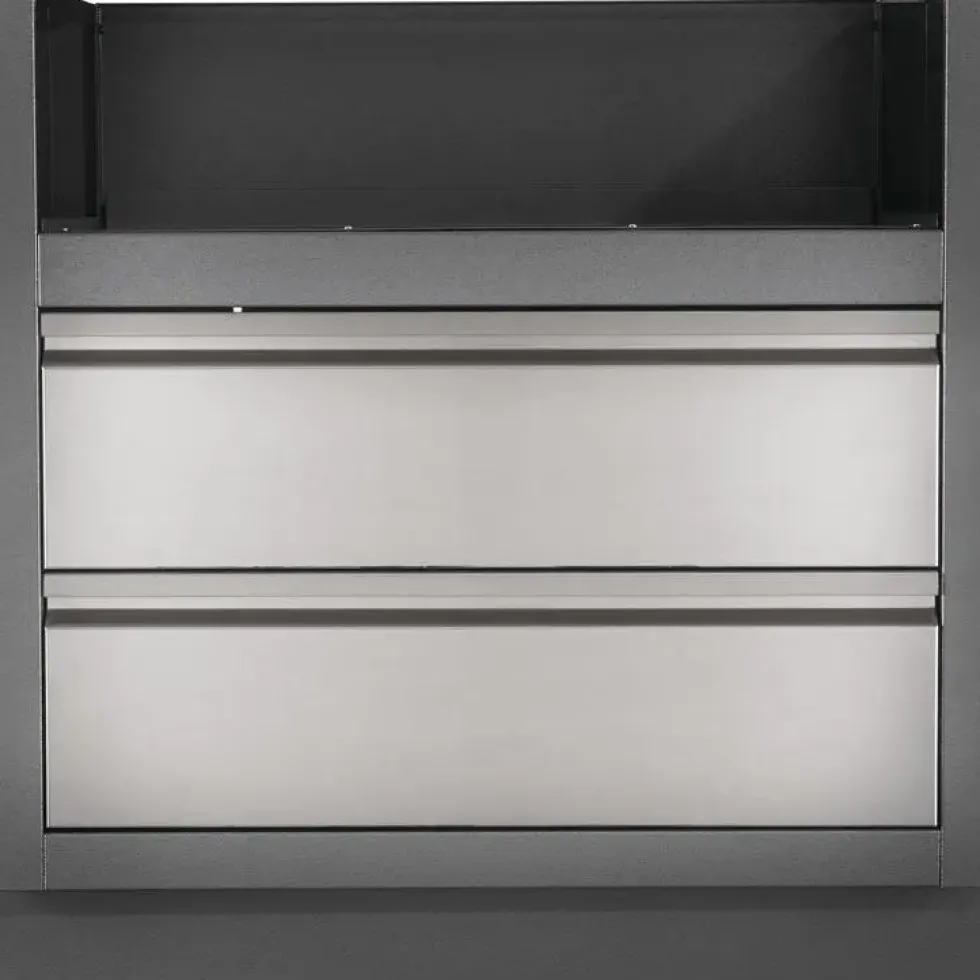 Meuble encastrable pour plancha coloris gris Napoleon