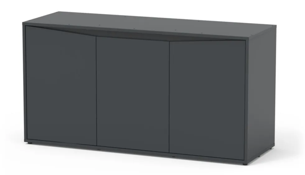 Meuble pour aquarium en bois coloris gris 3 portes Aquatlantis Volga 450 - 80 x 52,5 x 152,5 cm