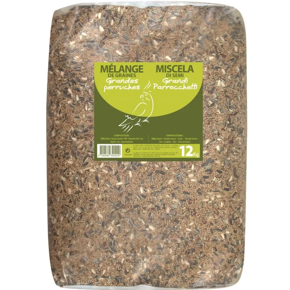 Mélange pour grandes perruches premium 12 kg