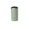 Mug isotherme en inox recyclé coloris vert tilleul Qwetch Matt Travel - 350 ml