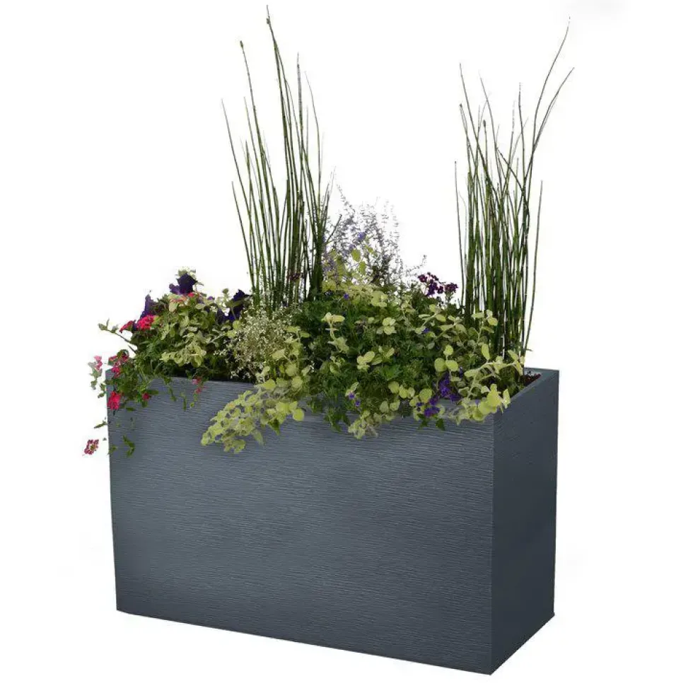 Muret Graphit anthracite L.100 x l.40 x H.60 cm