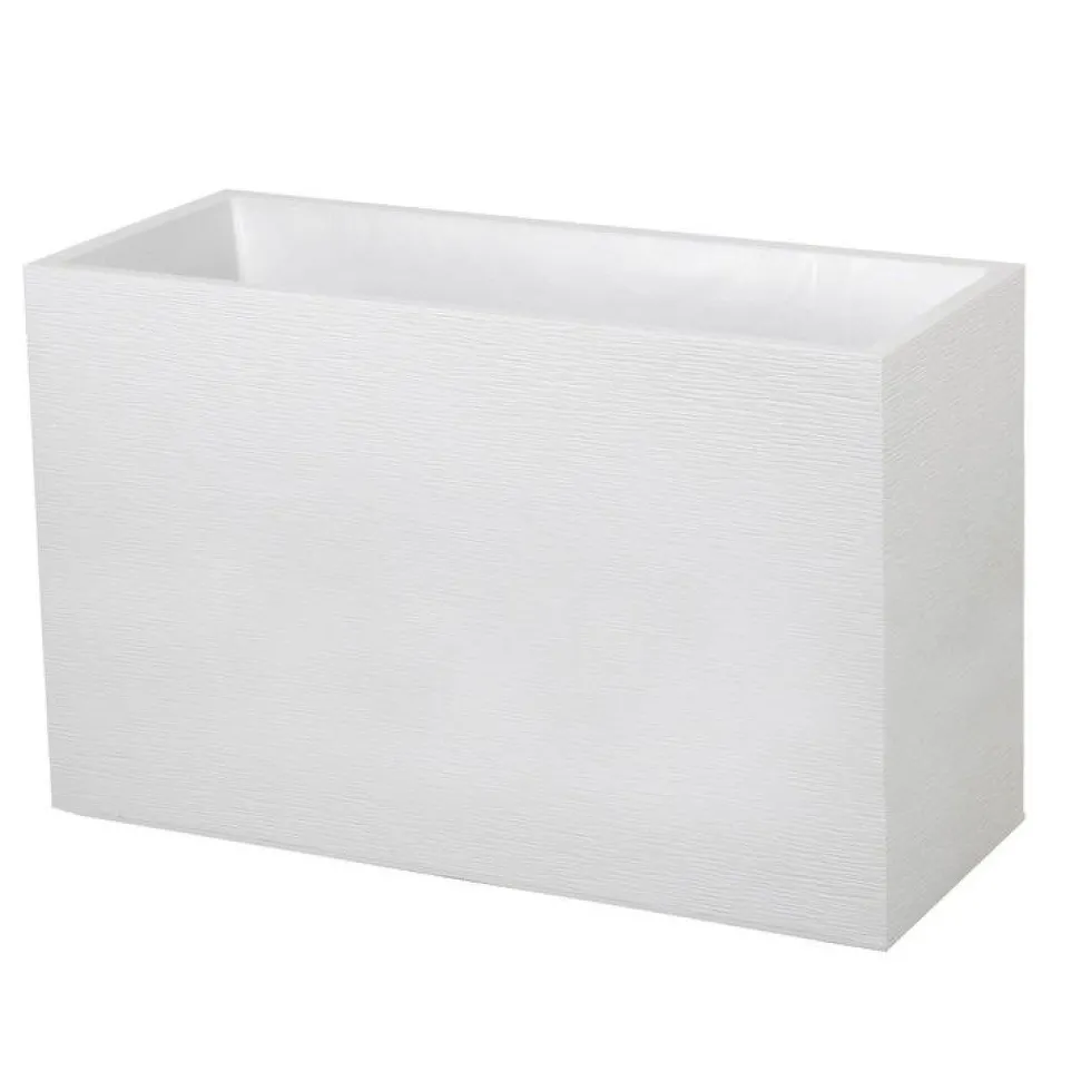 Muret Graphit blanc cérusé L.100 x l.40 x H.60 cm