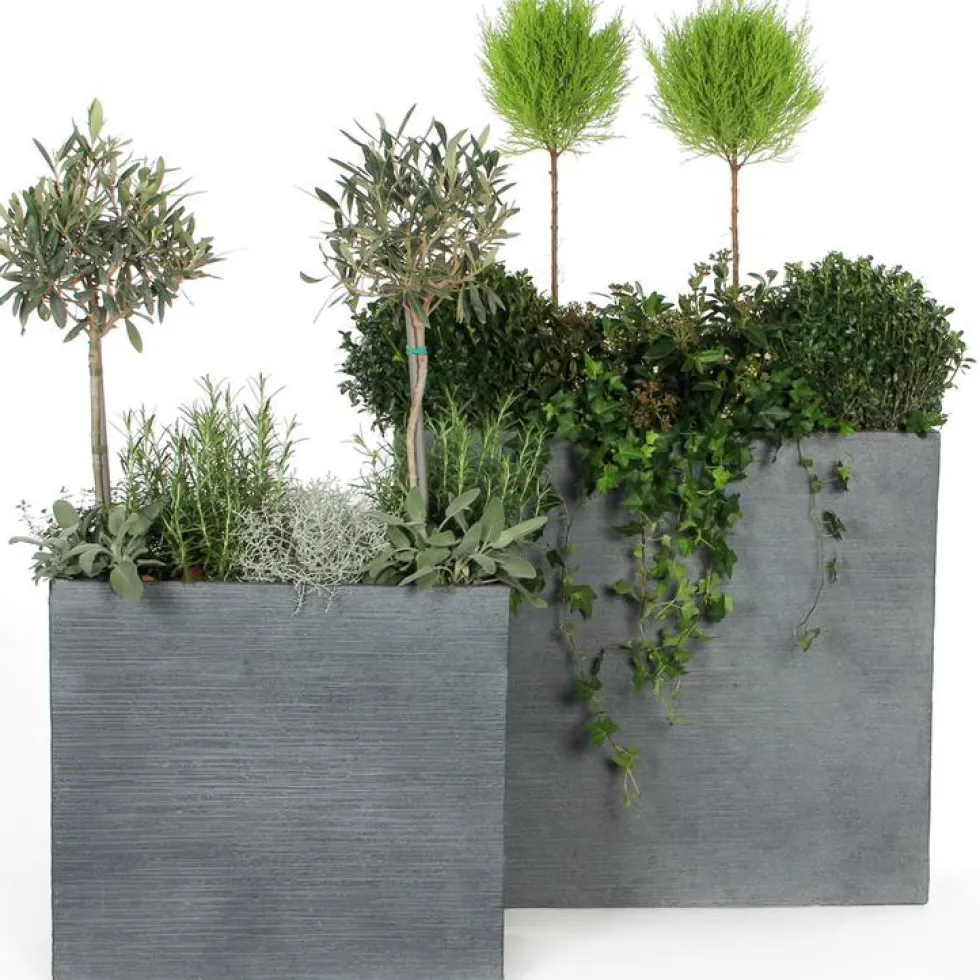 Muret Stream anthracite L.55 x l.22 x H.50 cm