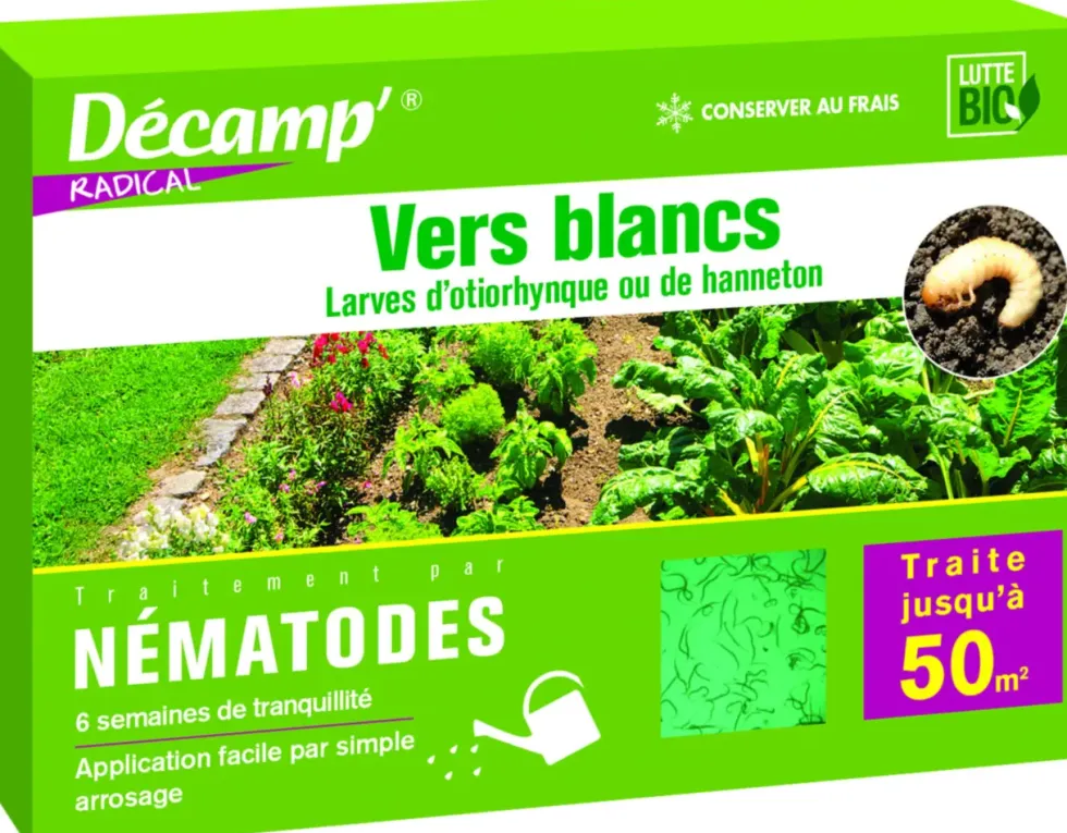 Nématodes contre vers blancs 50 m2