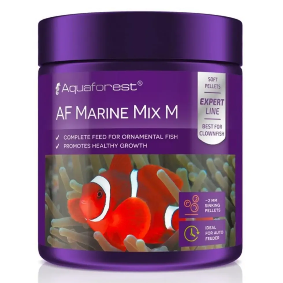 Nourriture marine en granulés - 120g, AQUAFOREST, modèle Marine Mix M
