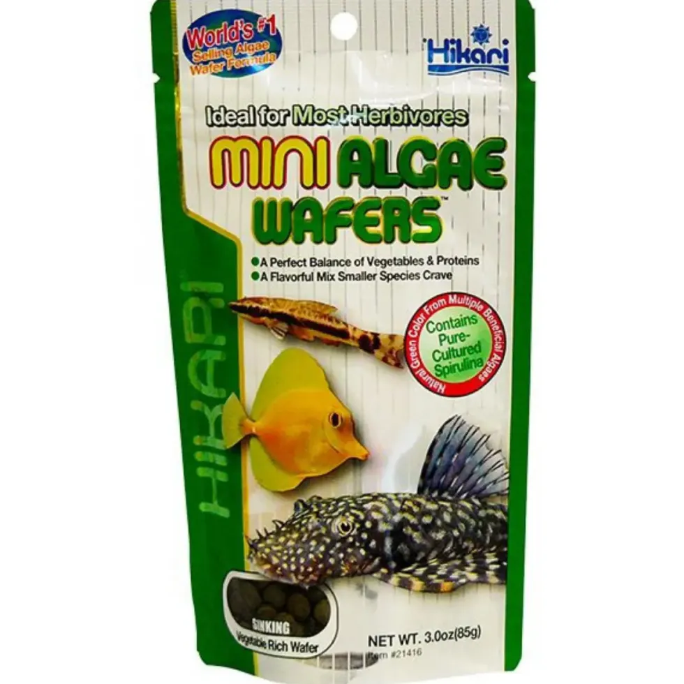 Nourriture poissons aquarium - mini-wafers aux algues - HIKARI AQUARIUM - 85g