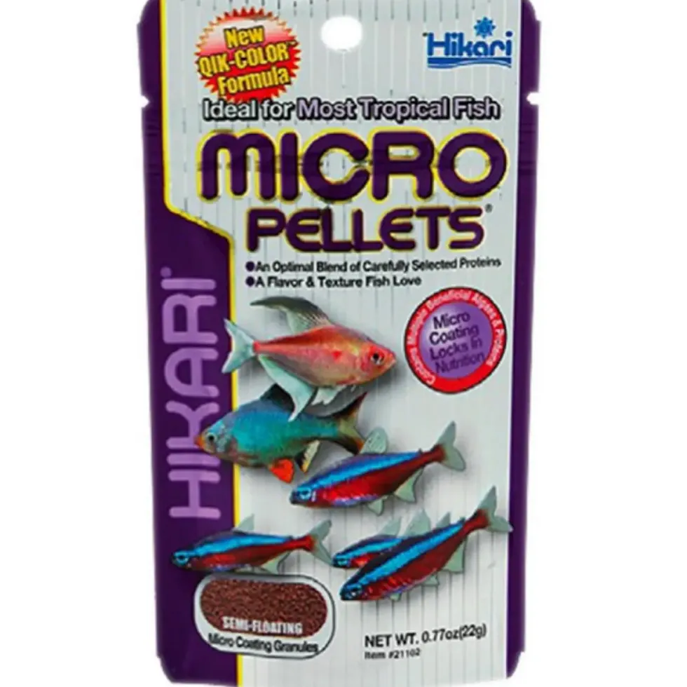 Nourriture poissons aquarium, micro pellets, HIKARI AQUARIUM - 80g