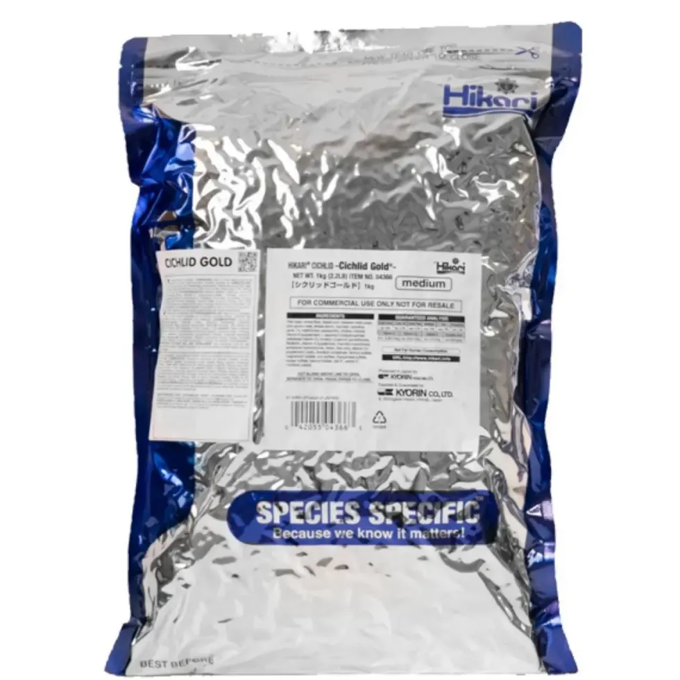 Nourriture pour poissons aquarium, spéciale cichlid - 1kg, HIKARI AQUARIUM - Cichlid Gold