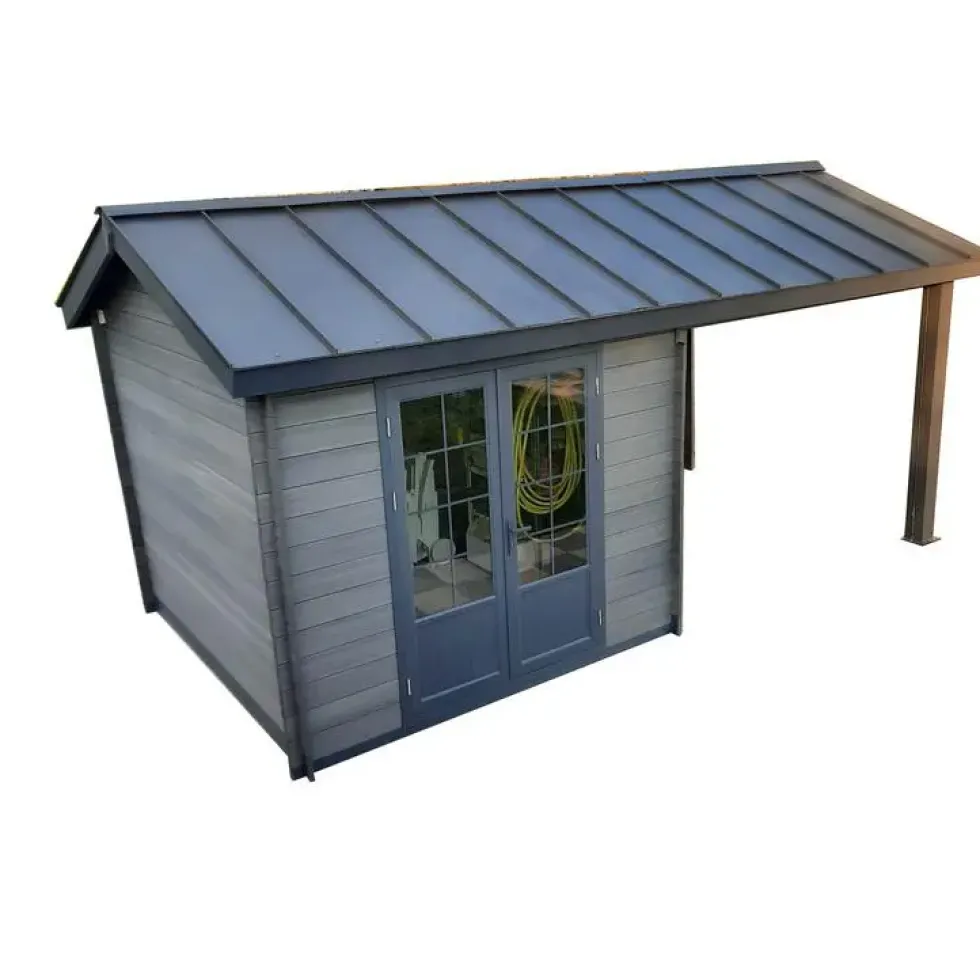 Option toiture bac acier pour abri Green Outside Antibes