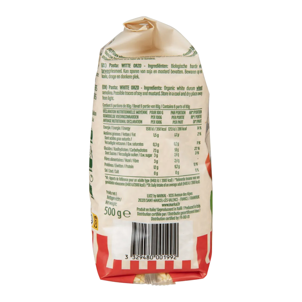 Orzo blancs bio Luce - 500 g