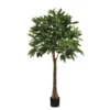 Pachira artificiel en pot Mica Décorations - Ø 50 cm x 120 cm
