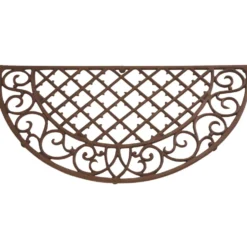 Paillasson grille demi-lune en fonte
