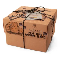Panettone aux marrons glacés Borsari - dans une boîte en carton 750 g