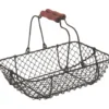 Panier anses mobiles grillagé 28x19x7,5-21 cm