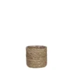 Panier cache-pot coloris marron en osier Atlantic Mica Decorations - 12 x Ø 12 cm