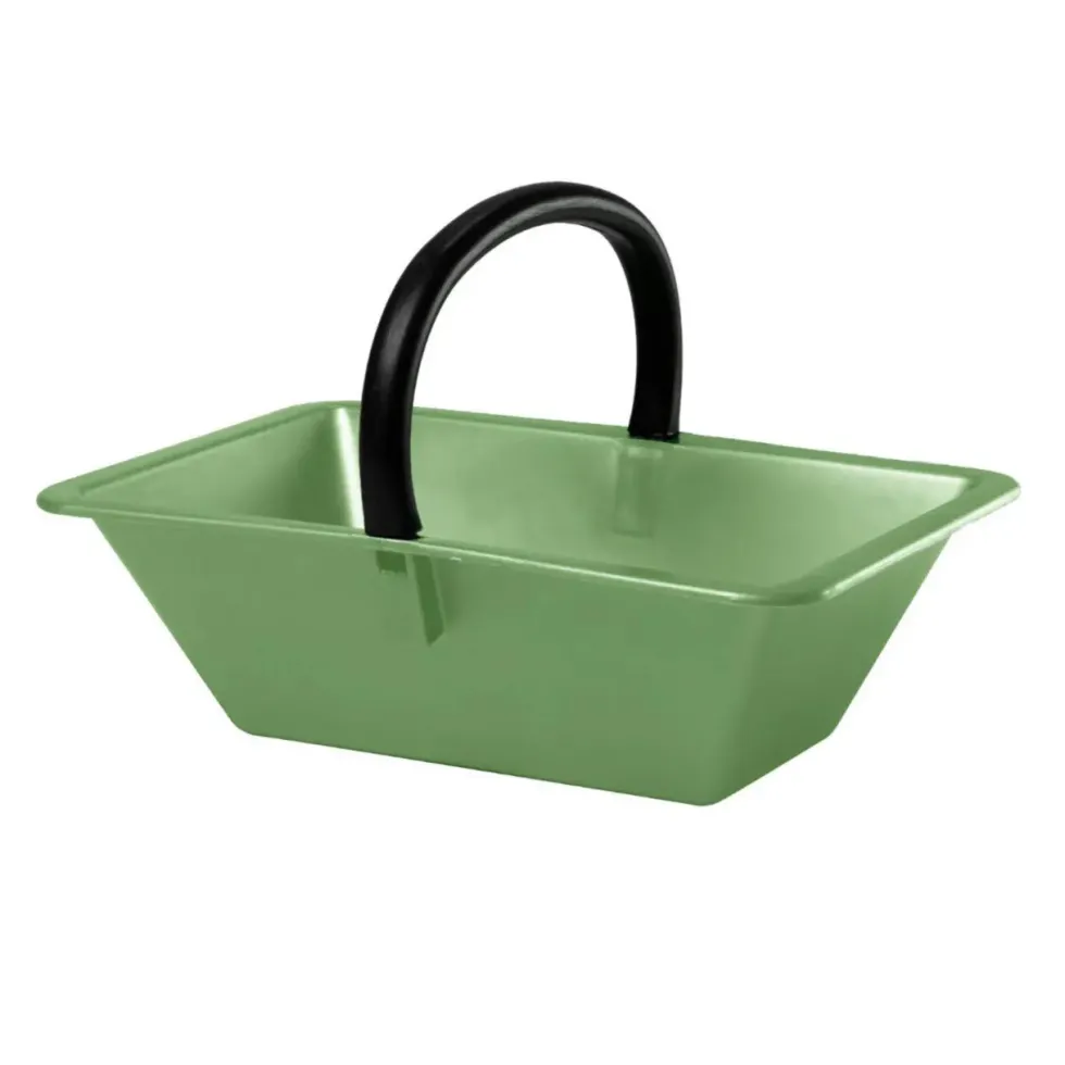 Panier de ramassage vert avec anse - Petit modèle