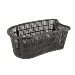 Panier à plantes de bassin noir ovale 40x24x15 cm
