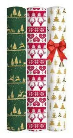 Papier cadeau à motifs de Noël Modena – Le rouleau