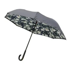 Parapluie nouméa noir en acier et polyester