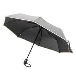 Parapluie prague noir et beige en acier et polyester