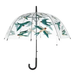 Parapluie transparent à motif hirondelles bleues - Ø 83 x 81,5 cm