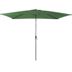 Parasol droit rectangulaire en aluminium coloris amande - 300 x 200 cm