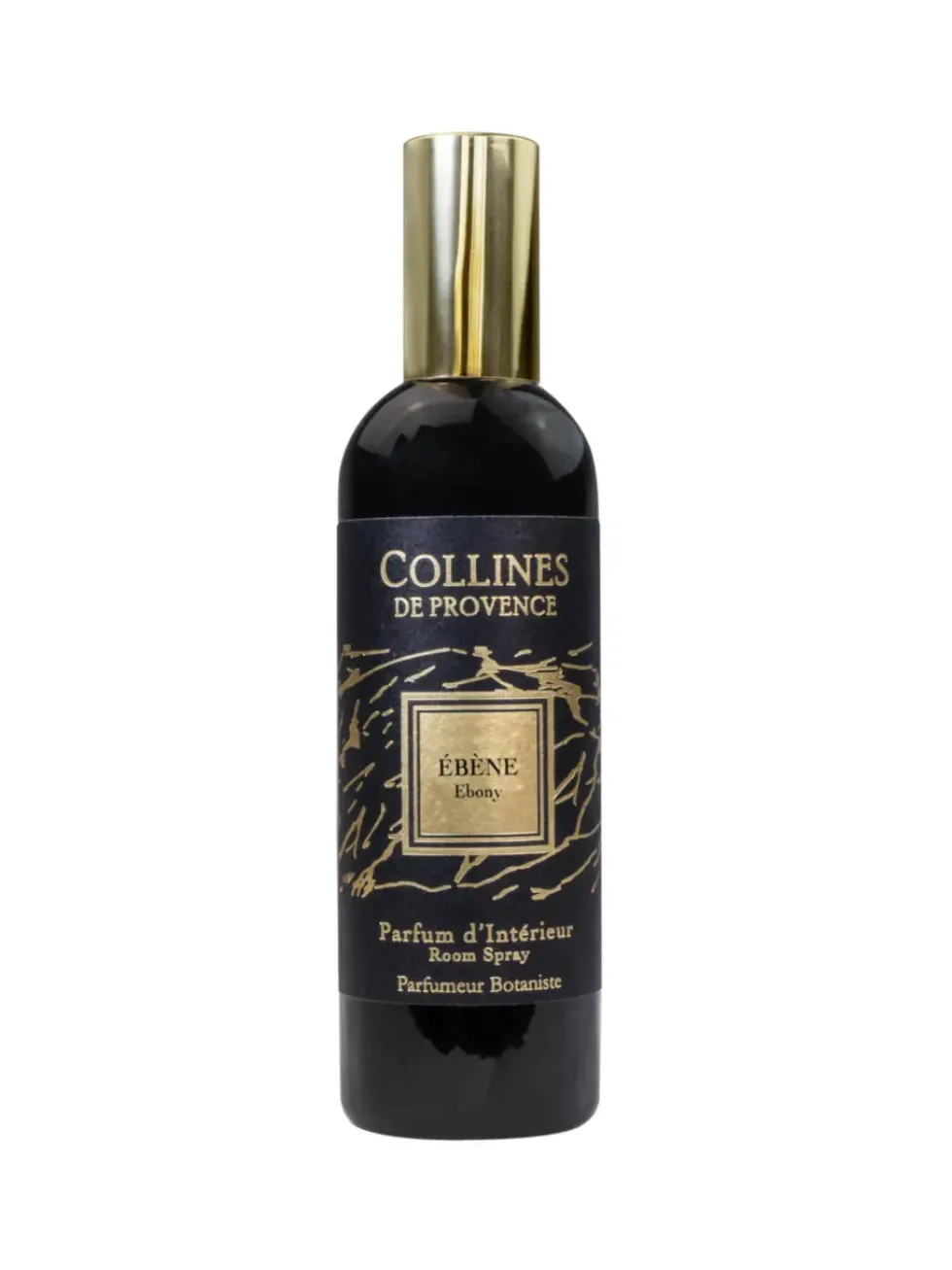 Parfum d’intérieur noir Collines de Provence Fleurs & Écorces Ébène - 100 ml
