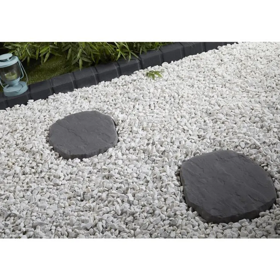 Pas japonais gris en Ardoise structurée 38x32x3,5 cm