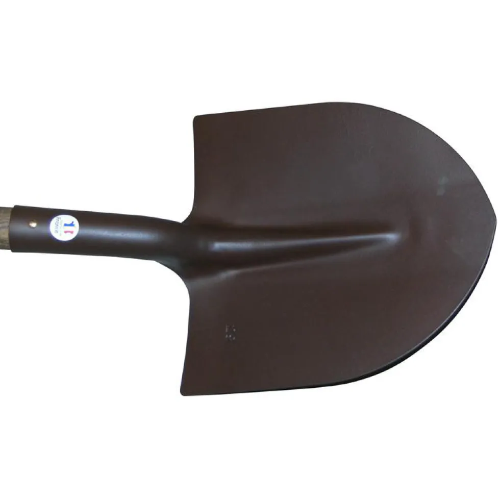 Pelle ronde trempée de couleur marron