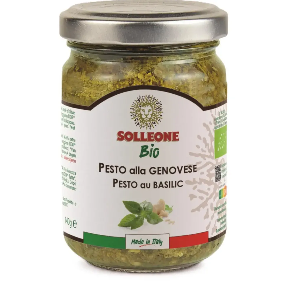 Pesto au basilic Solleone bio - 140 g