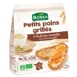 Petit pain grillé complet bio - 250 g